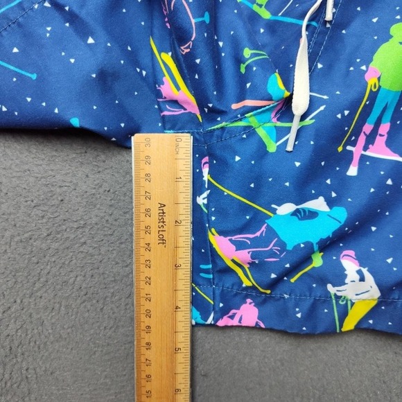 Chubbies Swim Trunks Mens Medium Skiers Skiing Shorts Lined Drawstring Pockets - Picture 8 of 11